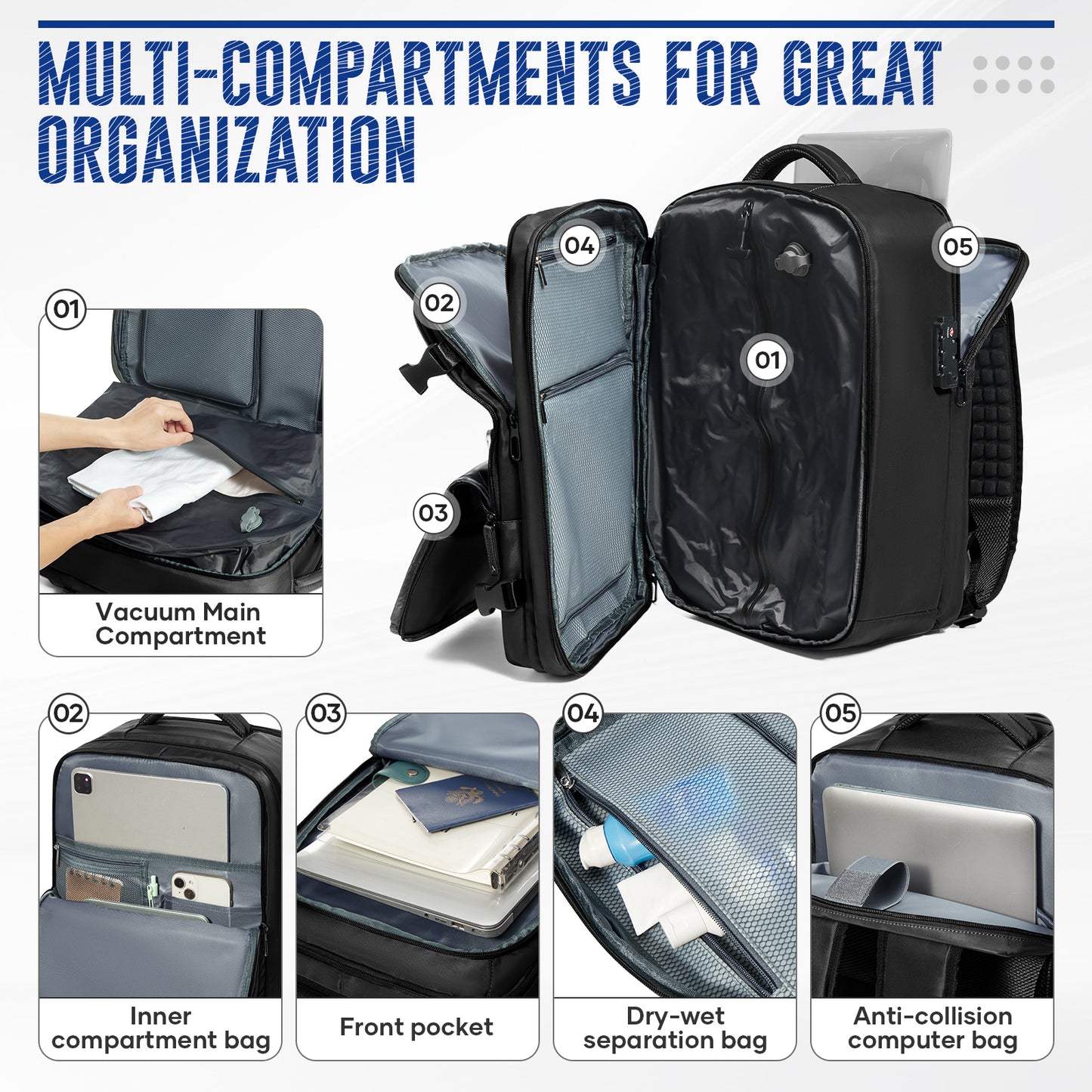 AIRX-Vacuum travel backpack - AIRX OFFICIAL