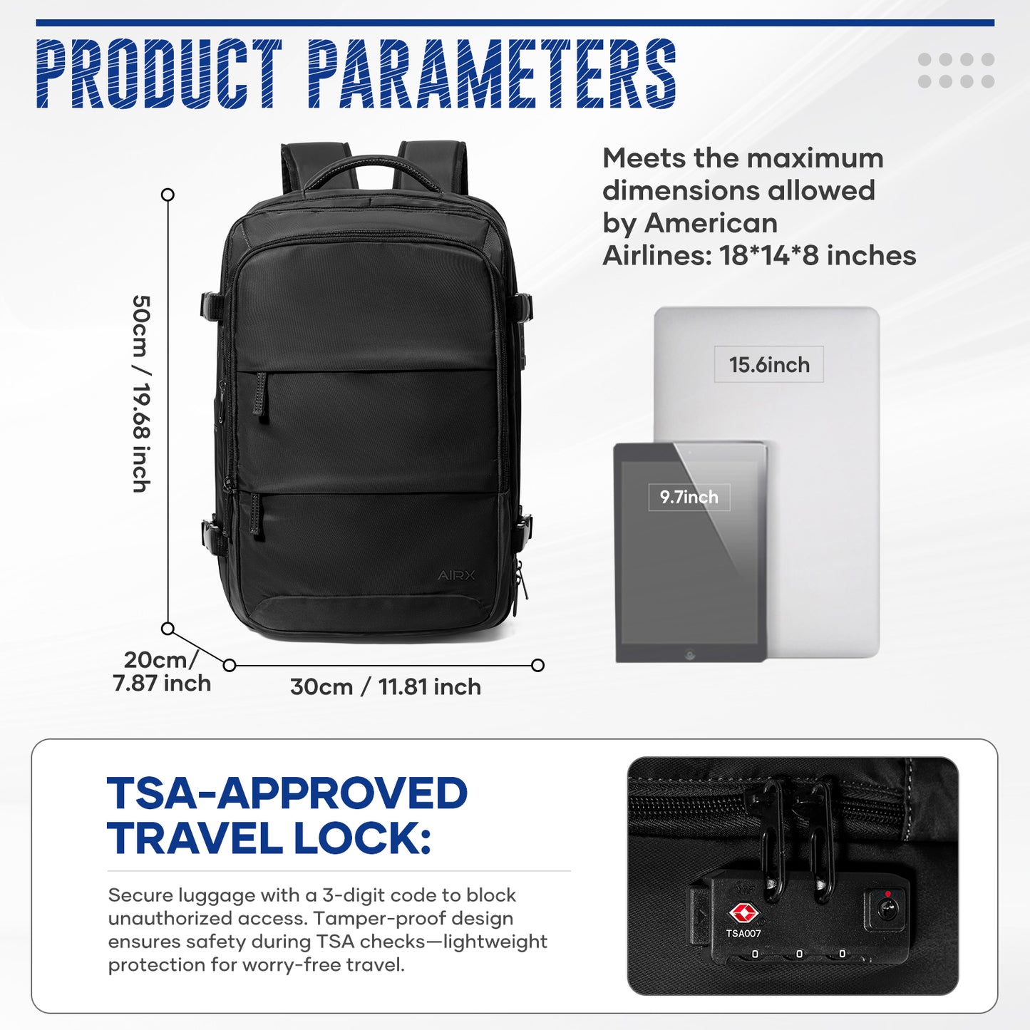 AIRX-Vacuum travel backpack - AIRX OFFICIAL