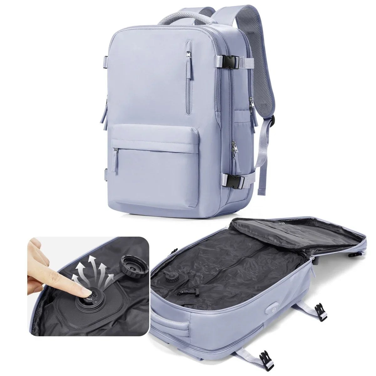 Airx® AM02 One-Touch Automatic Vacuum Backpack - Airx® OFFICIAL