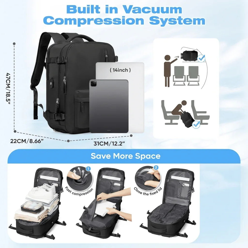 Airx® AM02 One-Touch Automatic Vacuum Backpack - Airx® OFFICIAL