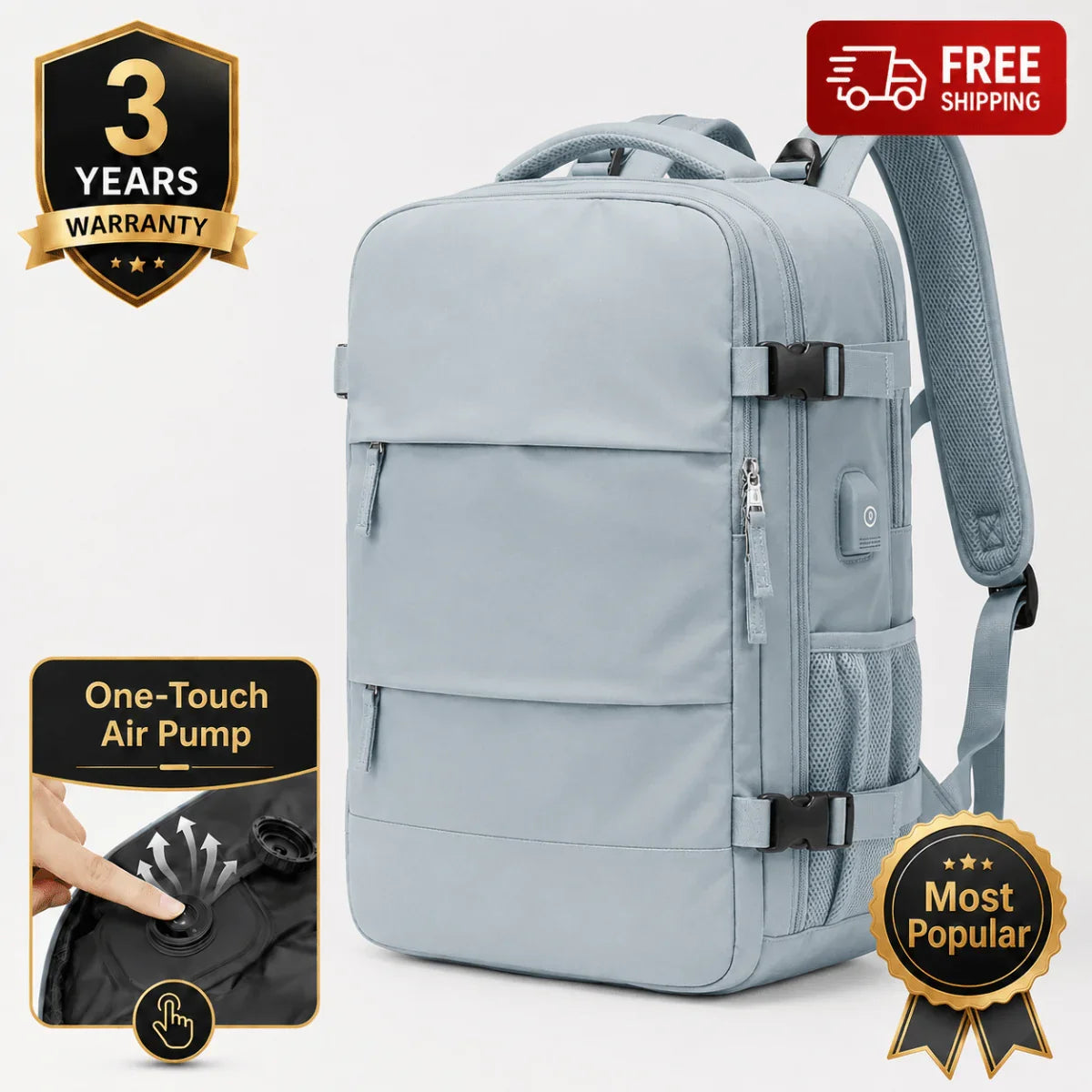 Airx® AM01 One - Touch Automatic Vacuum Backpack - Airx® OFFICIAL