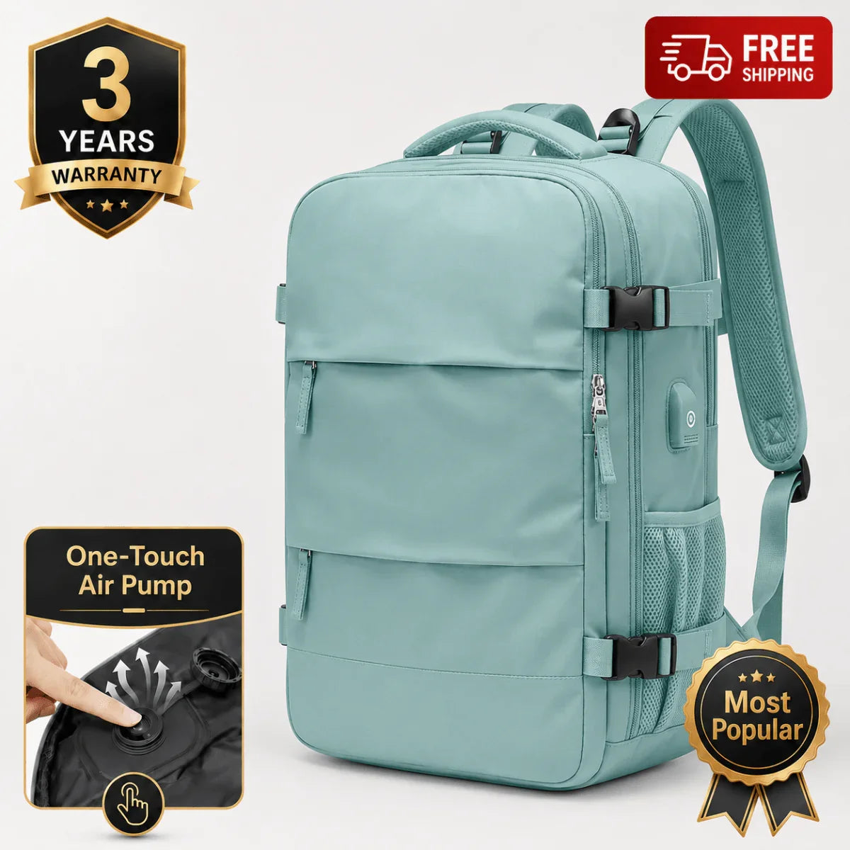 Airx® AM01 One - Touch Automatic Vacuum Backpack - Airx® OFFICIAL