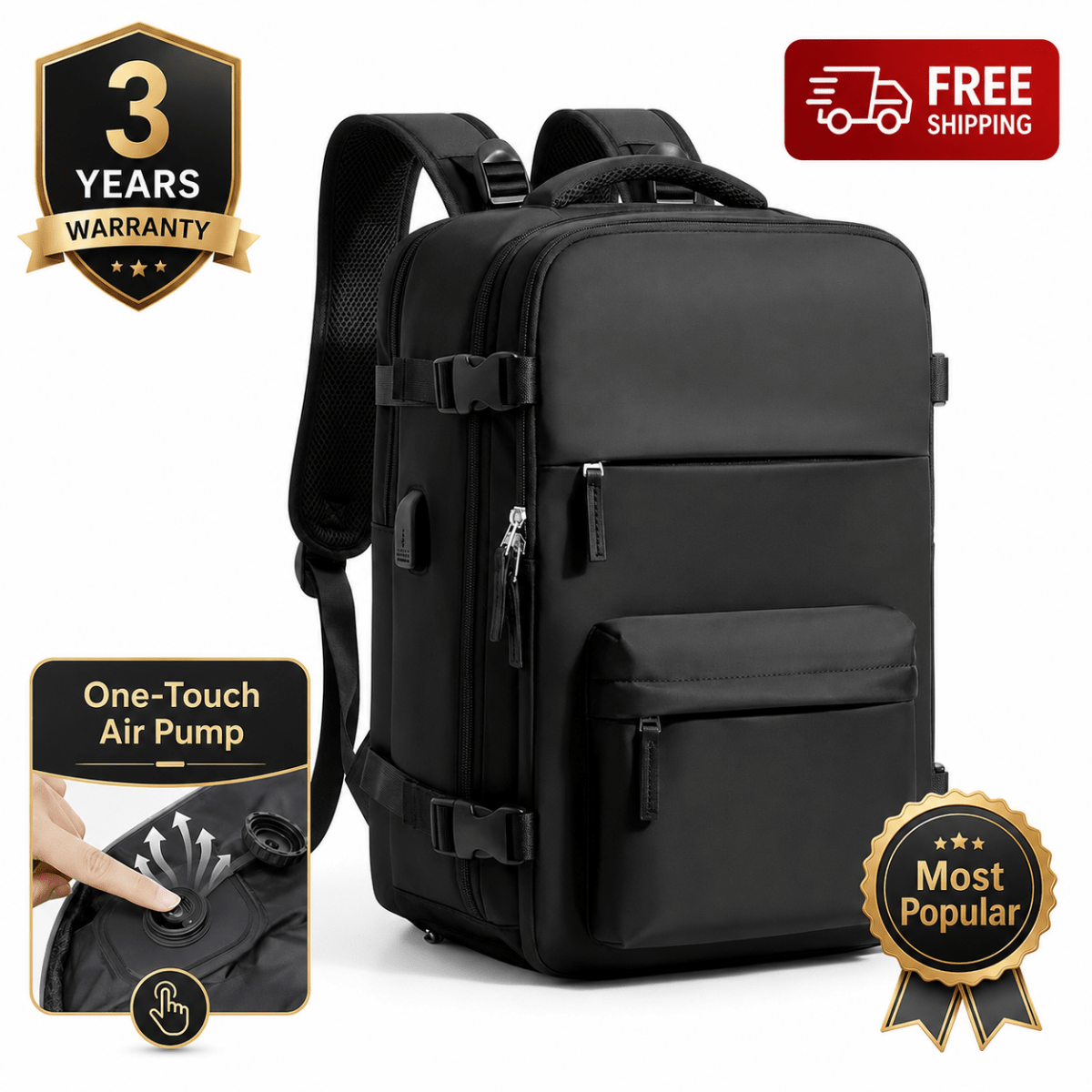 Airx® AM02 One - Touch Automatic Vacuum Backpack - Airx® OFFICIAL