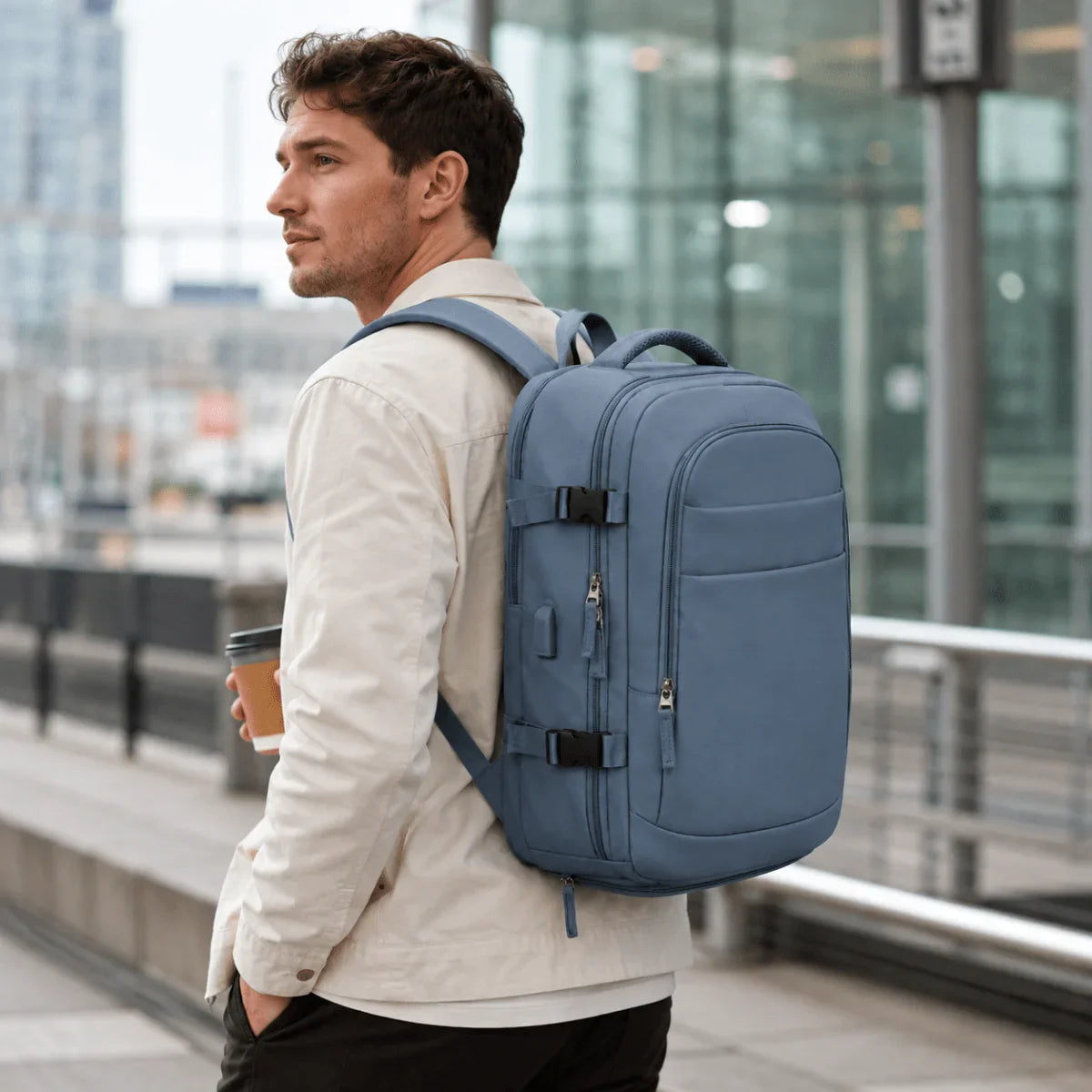 Airx® One - Touch Automatic Vacuum Backpack 40L Large Capacity - Airx® OFFICIAL