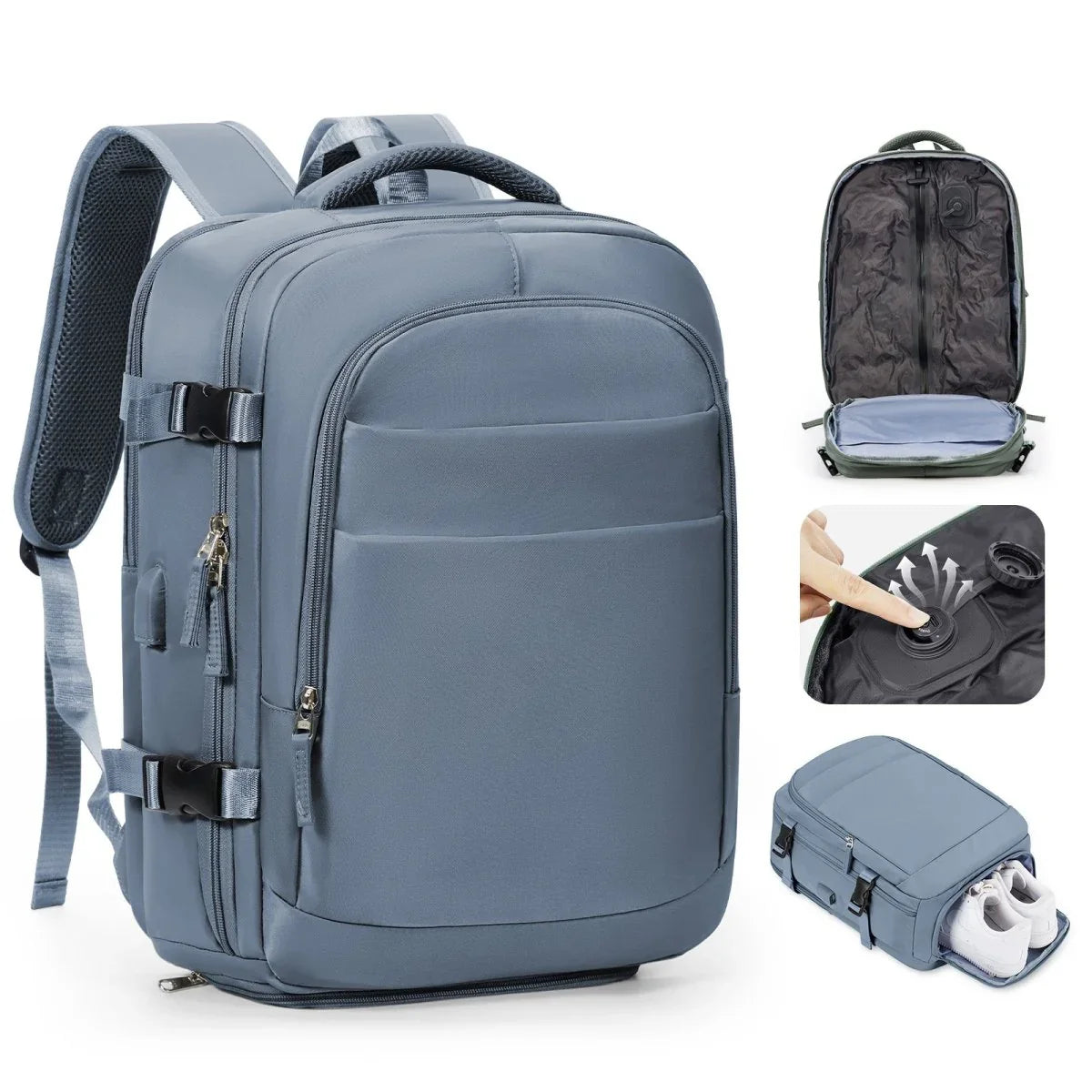Airx® One - Touch Automatic Vacuum Backpack 40L Large Capacity - Airx® OFFICIAL
