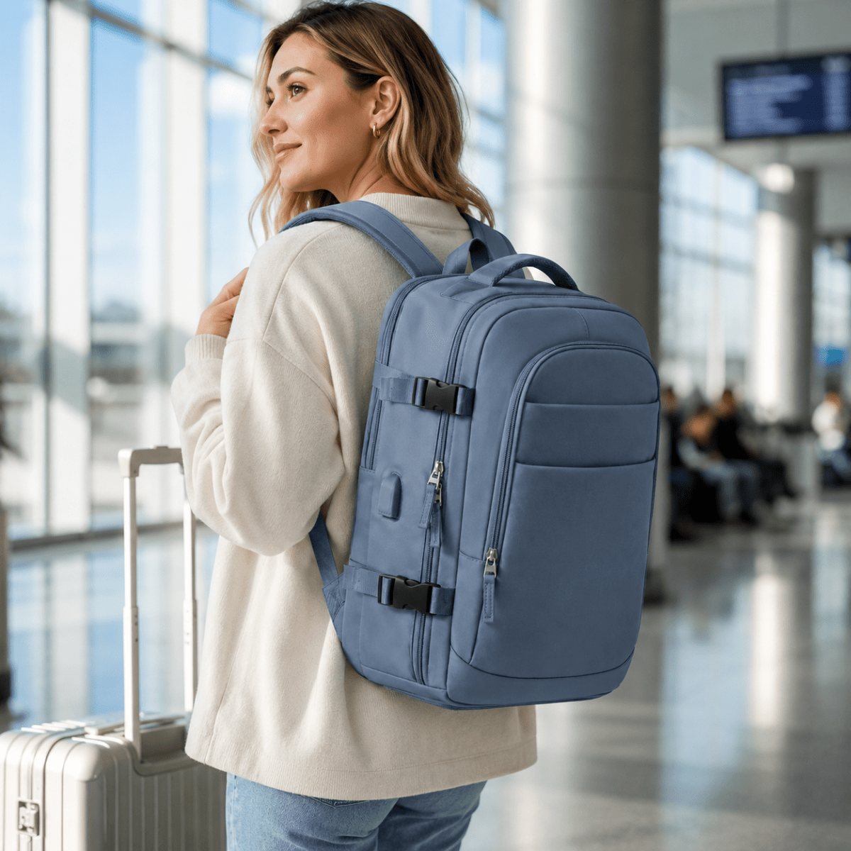 Airx® One - Touch Automatic Vacuum Backpack 40L Large Capacity - Airx® OFFICIAL