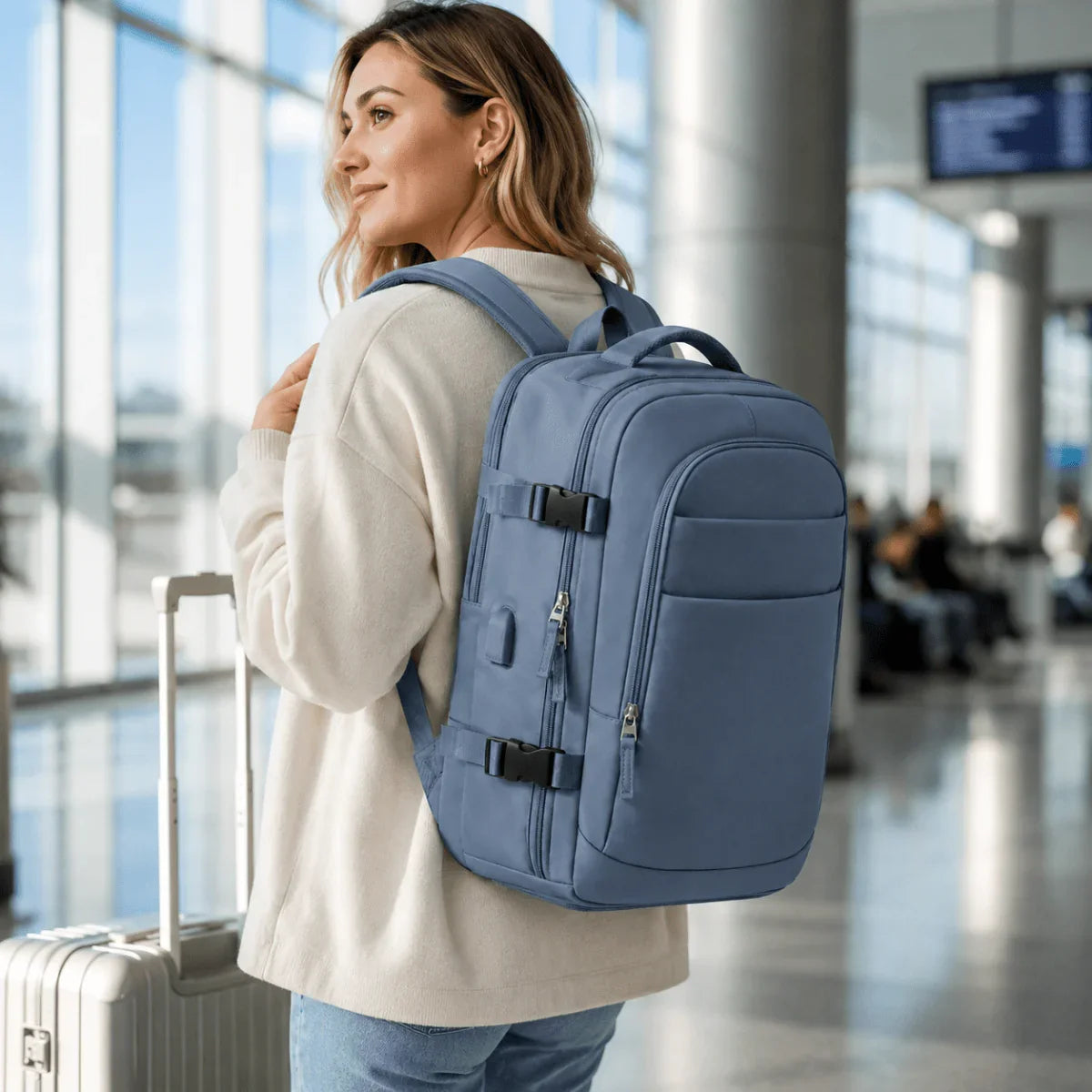 Airx® One - Touch Automatic Vacuum Backpack 40L Large Capacity - Airx® OFFICIAL