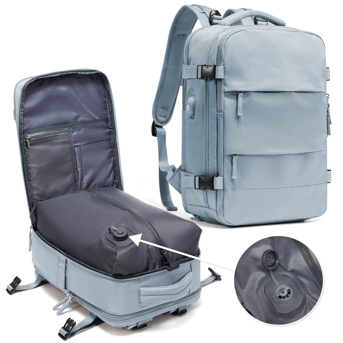 Airx® AM01 One-Touch Automatic Vacuum Backpack - Airx® OFFICIAL