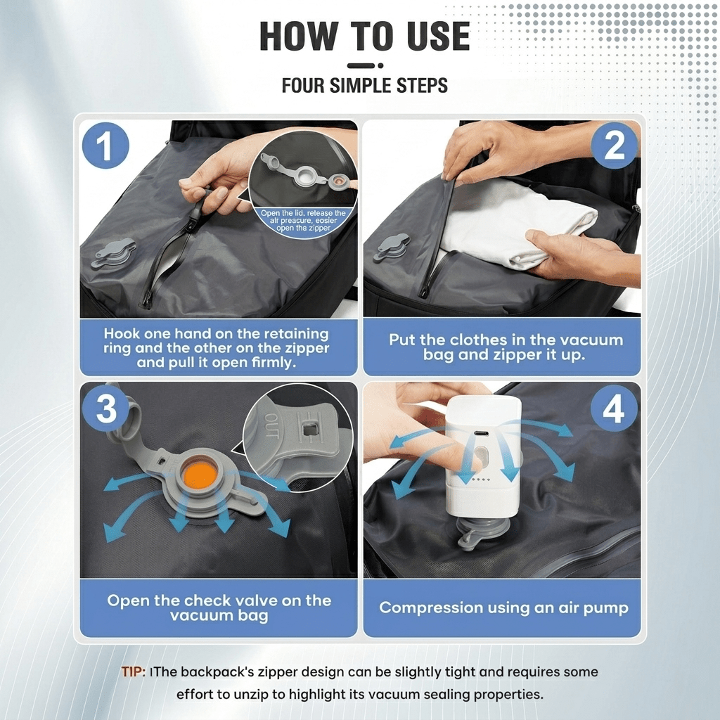 Airx® Cabin Upgrade Vacuum Backpack - Airx® OFFICIAL