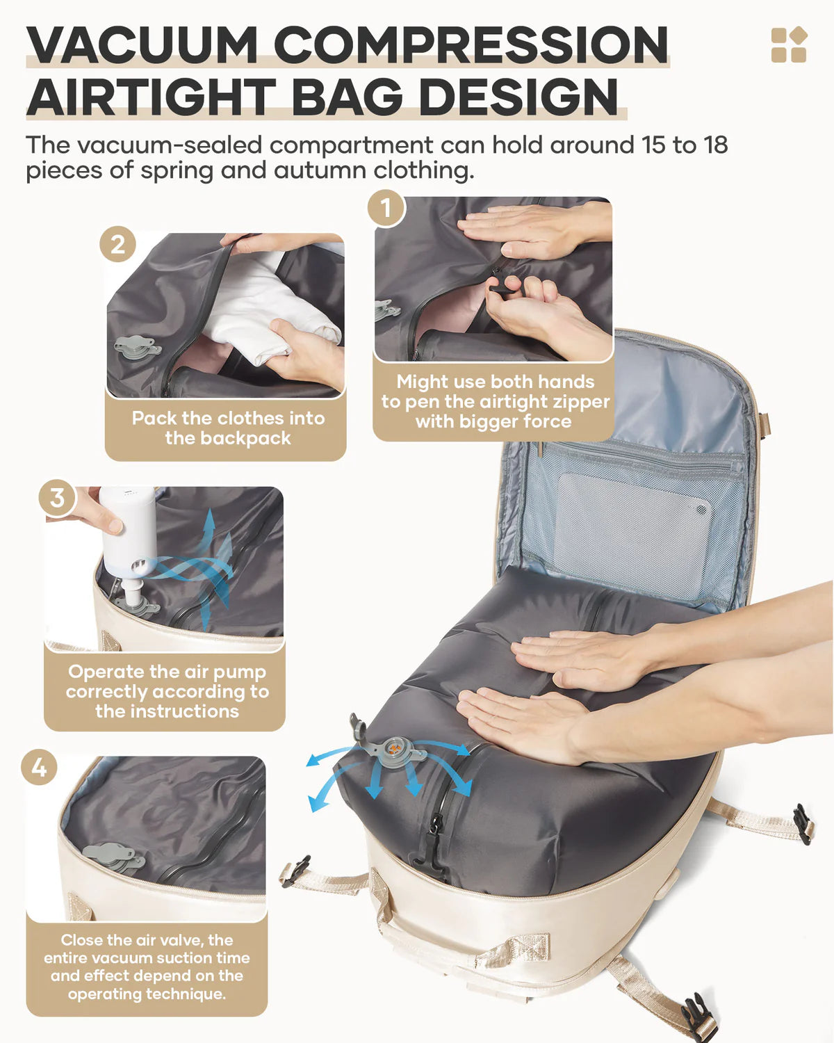 Airx® Urban G1 Vacuum Backpack