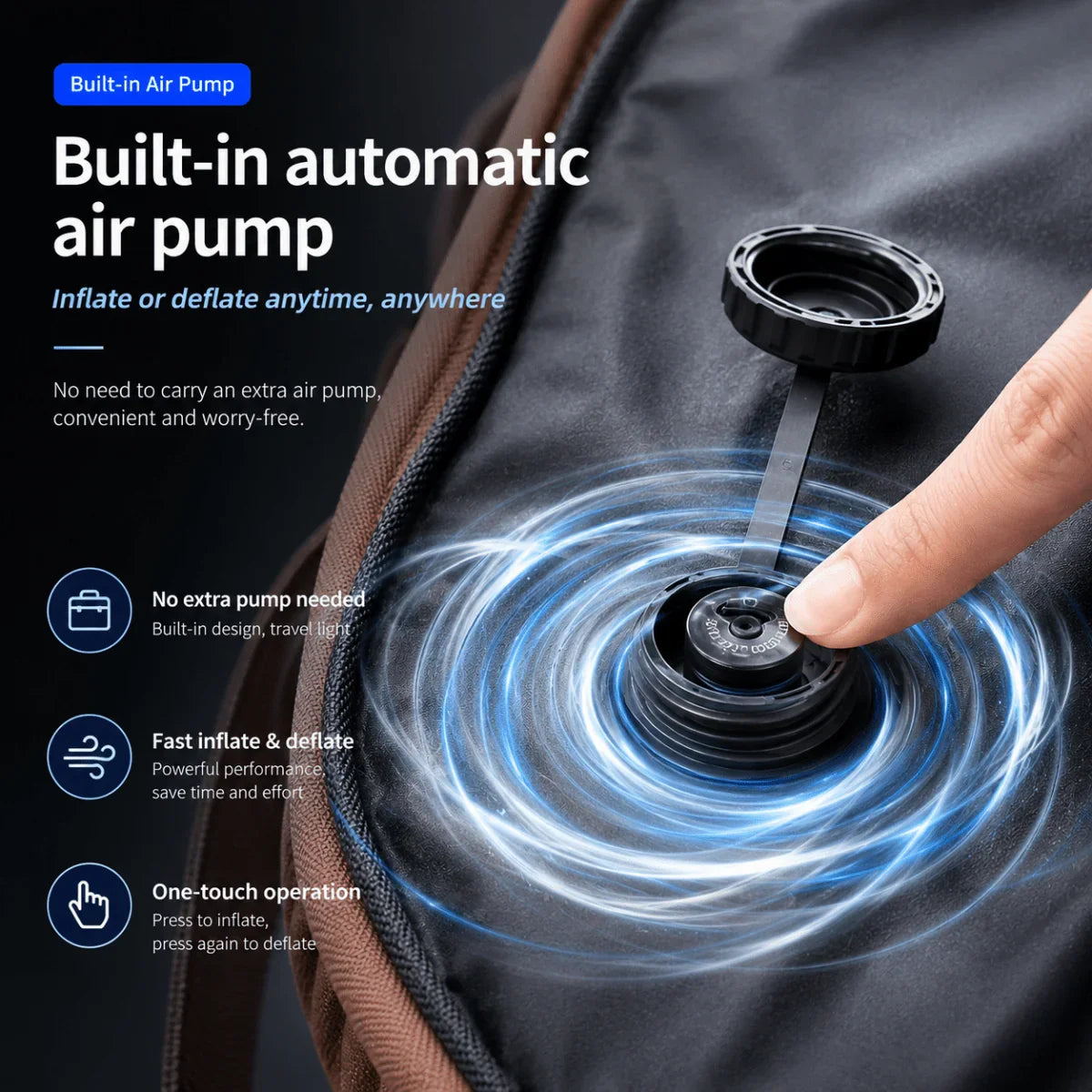 Airx® AM Pro One - Touch Automatic Vacuum Backpack 60L - Airx® OFFICIAL
