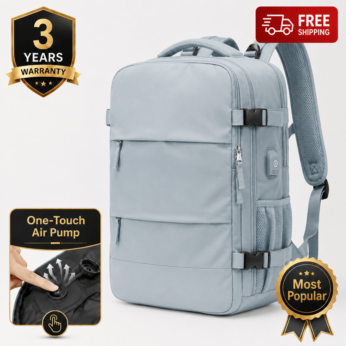 Airx® AM01 One - Touch Automatic Vacuum Backpack - Airx® OFFICIAL