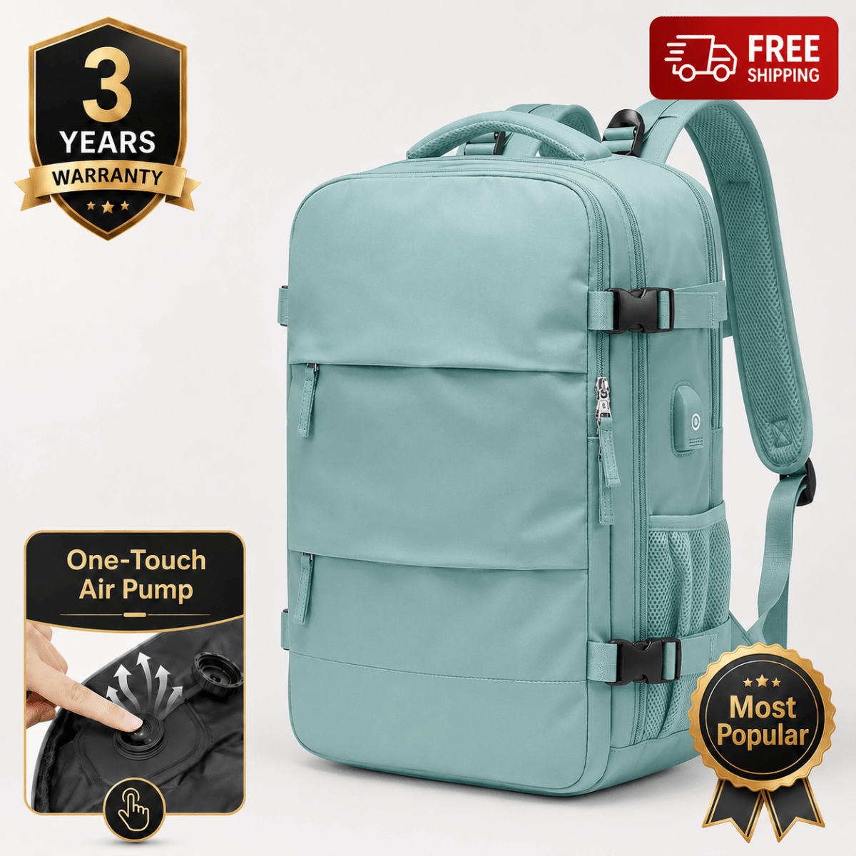 Airx® AM01 One - Touch Automatic Vacuum Backpack - Airx® OFFICIAL