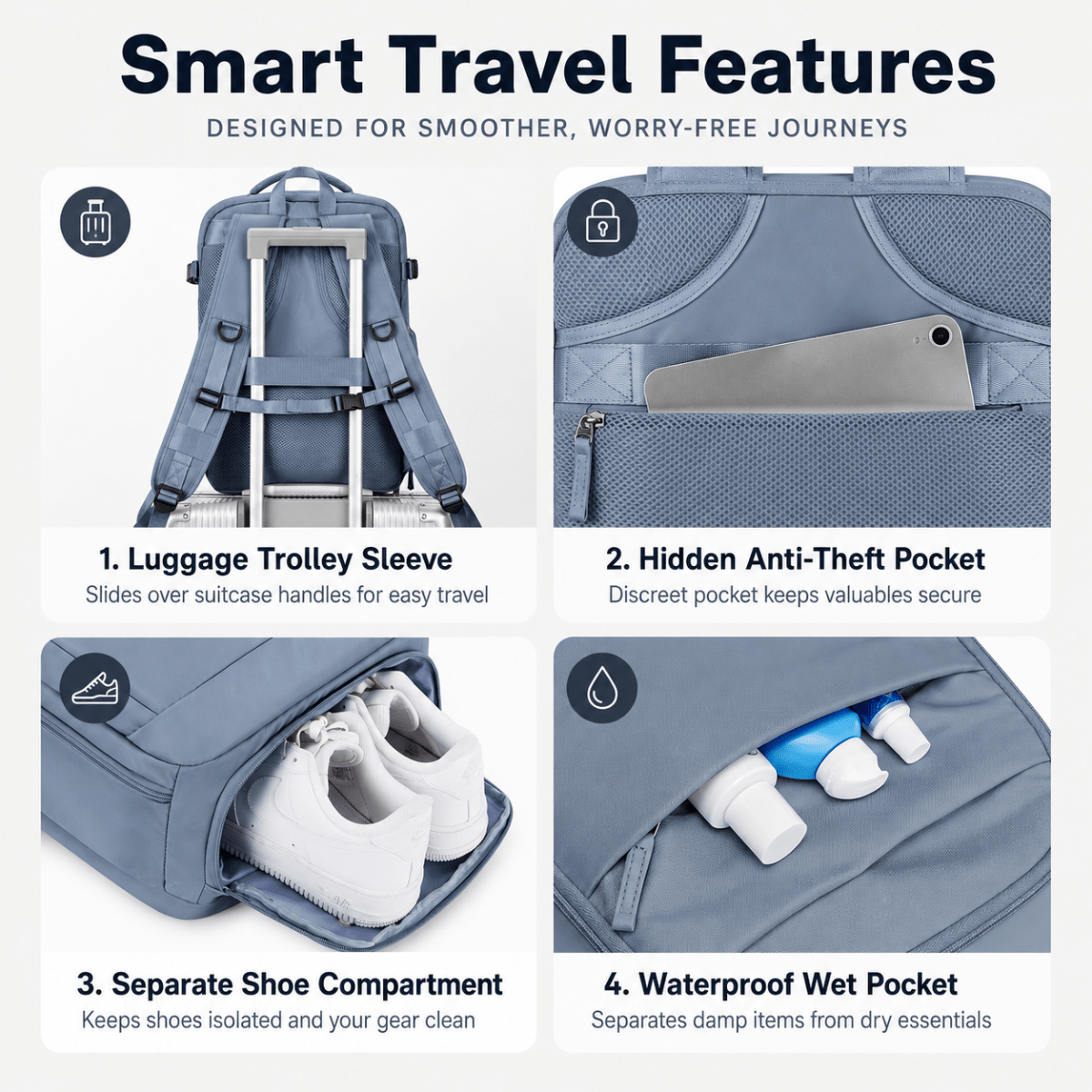Airx® One - Touch Automatic Vacuum Backpack 40L Large Capacity - Airx® OFFICIAL